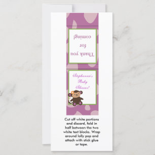 Lollipop Topper Jacana PurpleAnimals