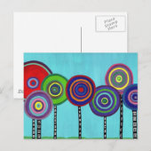 Lollipop Trees Briefkaart (Voorkant / Achterkant)