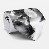 Lollipop Woman Black & White Photographic Stropdas (Opgerold)