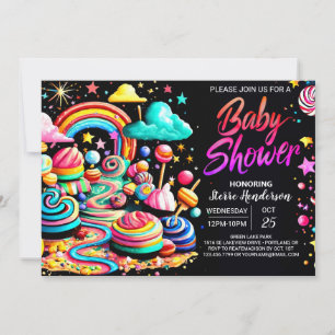 Lollipop Wonderland Bliss Baby shower Kaart