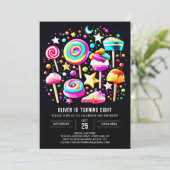 Lollipop Wonderland Bliss Verjaardag Kaart (Staand voorkant)