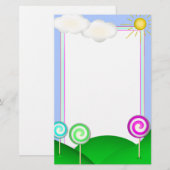 Lollipopland Briefpapier (Voorkant / Achterkant)