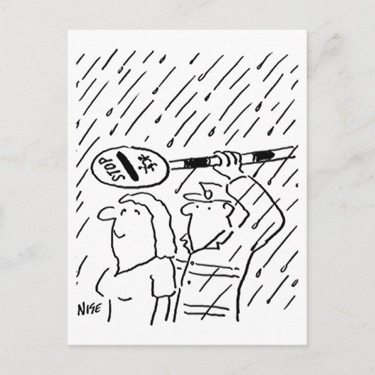 Lollipopman is Hoogstaand Briefkaart (Voorkant)