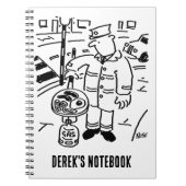 Lollipopman is zijn ontbijt aan het koken notitieboek (Voorkant)