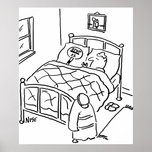 Lollipopman slaapt met zijn lolly poster (Voorkant)