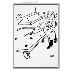 Lollipopman speelt snooker