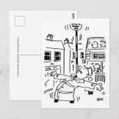 Lollipopman Toont Zichzelf Briefkaart (Voorkant / Achterkant)