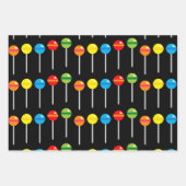 lollipoppatroon van schattig snoep  inpakpapier vel (Voorkant 3)