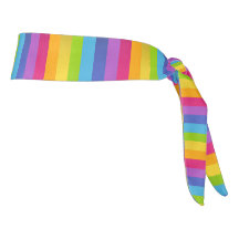 Lollipopregenboog Stropdas achterhoofdband