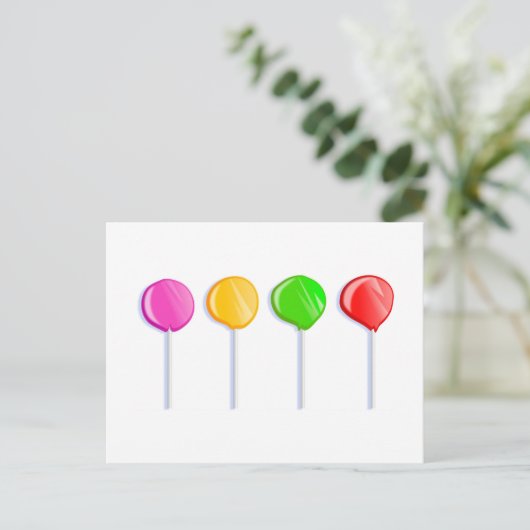 Lollipops Briefkaart (Staand voorkant)
