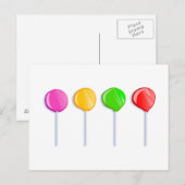Lollipops Briefkaart (Voorkant / Achterkant)