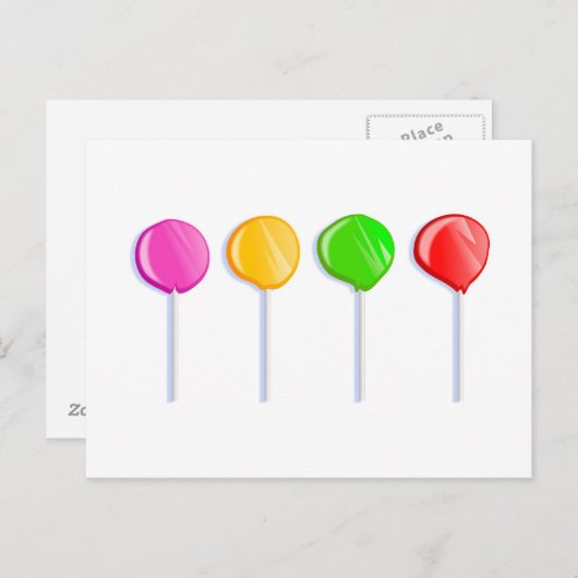 Lollipops Briefkaart (Voorkant / Achterkant)