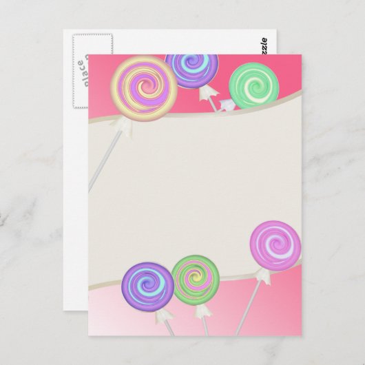 Lollipops Briefkaart (Voorkant / Achterkant)