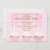 Lollipops & Cupcakes Birthday Invitation Kaart (Voorkant)