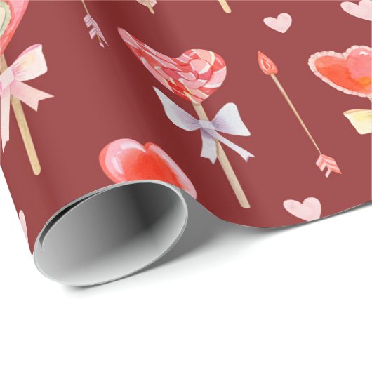 Lollipops en pijlen cadeaupapier (Rol Hoek)