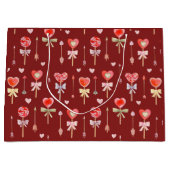 Lollipops en pijlen groot cadeauzakje (Voorkant)