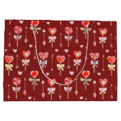 Lollipops en pijlen groot cadeauzakje (Achterkant)