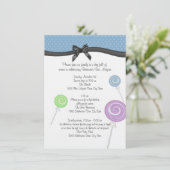 Lollipops en Polka Dots Evenementen en Informatie Informatiekaartje (Staand voorkant)