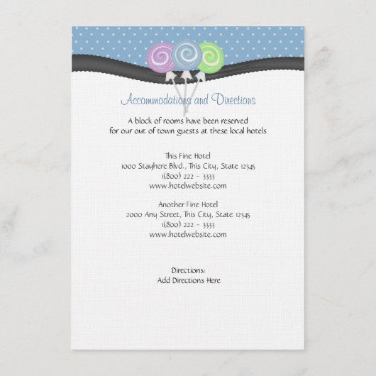 Lollipops en Polka Dots Evenementen en Informatie Informatiekaartje (Achterkant)