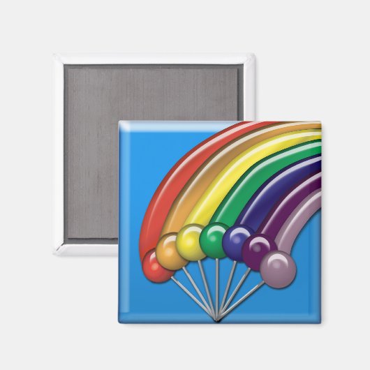 Lollipops en regenbogen magneet (Voorkant / Achterkant)