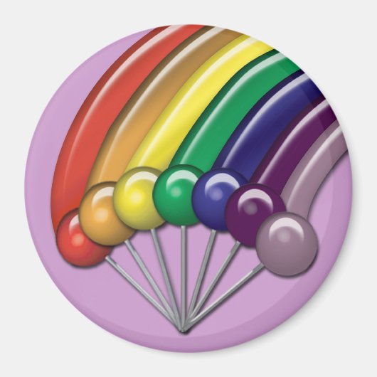 Lollipops en regenbogen  magneten (Voorkant)
