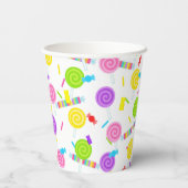 Lollipops en Snoep Sweet Treats papieren bekers (Achterkant)
