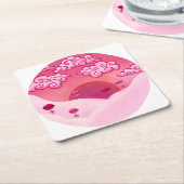 Lollipops en wolken kartonnen onderzetters (Schuin)