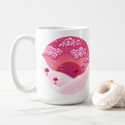 Lollipops en  wolken koffiemok (Met donut)