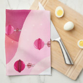 Lollipops en wolken theedoek (Quarter Fold)