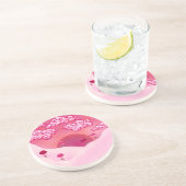 Lollipops en wolken zandsteen onderzetter (Zijkant)