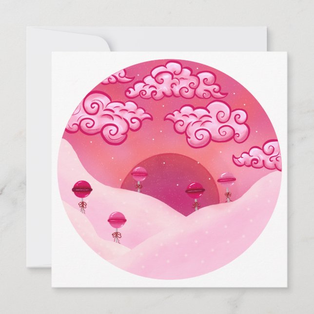 Lollipops en  wolkenillustratie (Voorkant)