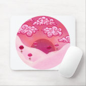 Lollipops en  wolkenillustratie muismat (Met muis)