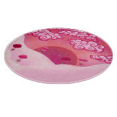 Lollipops en wolkenillustratie snijplank (Hoek)