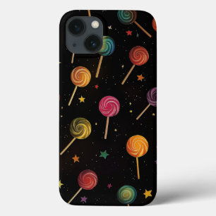 Lollipops in de ruimte - Rainbow Stars Galaxy Blac Case-Mate iPhone Case