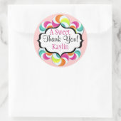 Lollipops lief dank u Stickers (Tas)