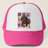 Lollipops Red Doxie Trucker Pet (Voorkant)