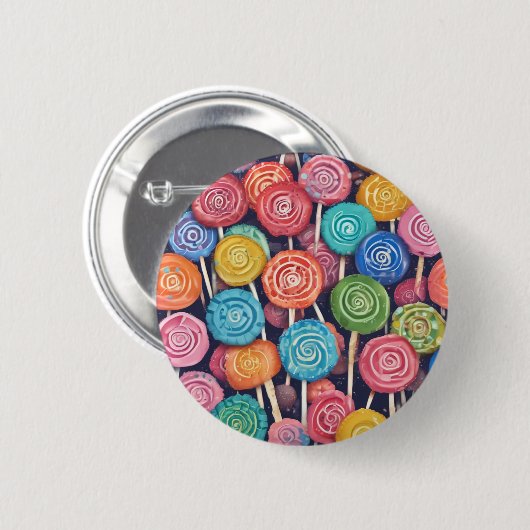 Lollipops Ronde Button 5,7 Cm (Voorkant /achterkant)