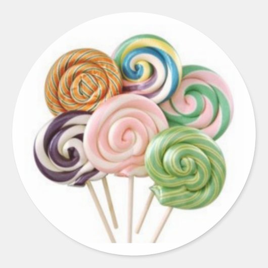 lollipops ronde sticker (Voorkant)