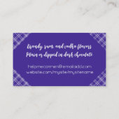 Lollipops snoep maker bakken visitekaartje roze (Achterkant)