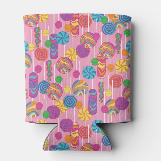 Lollipops Snoep Pattern Blikjeskoeler (Achterkant)