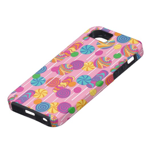 Lollipops Snoep Pattern Case-Mate iPhone Case (Onderkant)