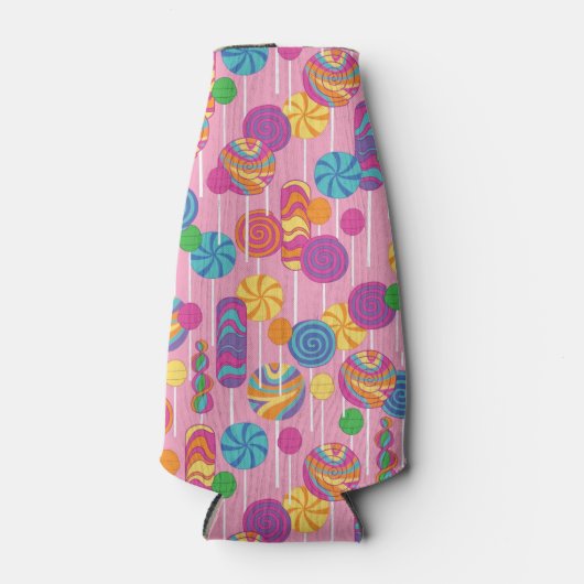 Lollipops Snoep Pattern Flesjeskoeler (Voorkant)