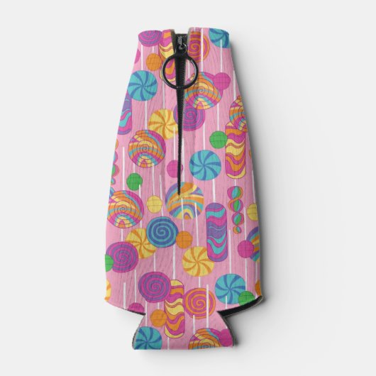 Lollipops Snoep Pattern Flesjeskoeler (Achterkant)