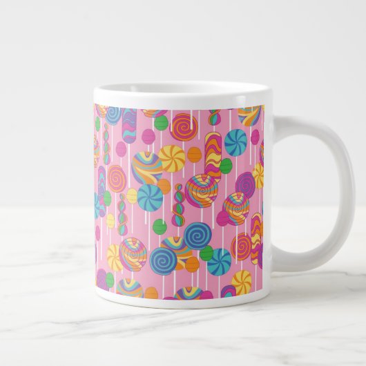 Lollipops Snoep Pattern Grote Koffiekop (Rechts)