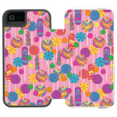 Lollipops Snoep Pattern Incipio iPhone Portemonnee Hoesje (Agenda Open)
