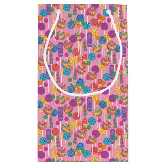 Lollipops Snoep Pattern Klein Cadeauzakje (Achterkant)