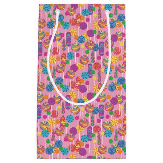 Lollipops Snoep Pattern Klein Cadeauzakje (Voorkant)