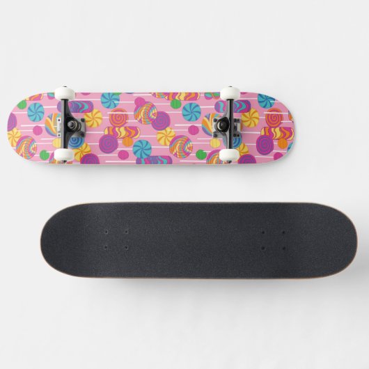 Lollipops Snoep Pattern Skateboard (Horizontaal)