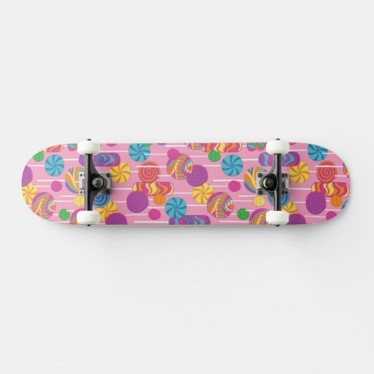 Lollipops Snoep Pattern Skateboard (Horizontaal)
