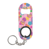 Lollipops Snoep Pattern Sleutelhanger Flessenopener (Voorkant)